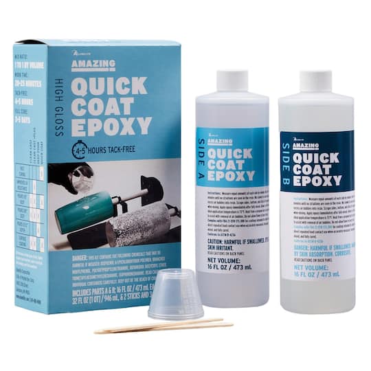 8 Pack: Alumilite Amazing High Gloss Quick Coat Epoxy, 32oz.